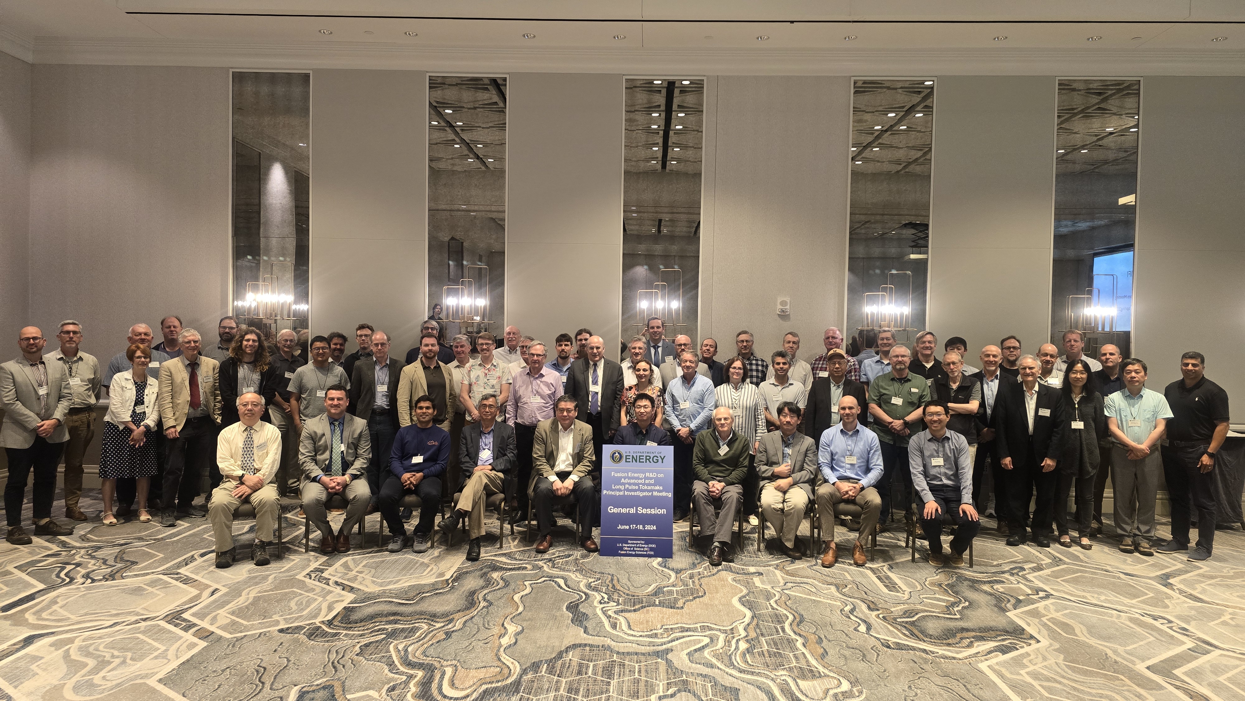 Group photo of FES Tokamak PI meeting attendees.